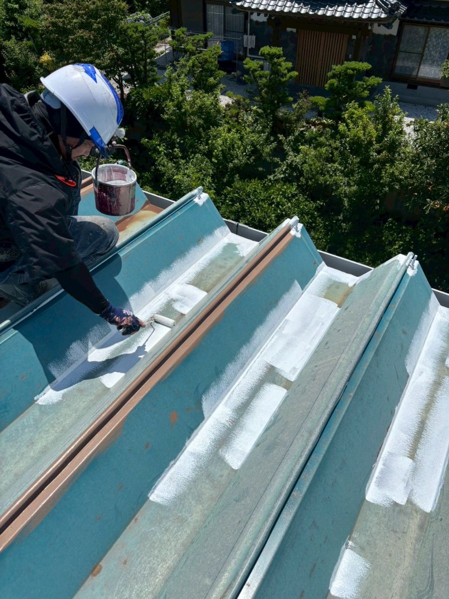 プライマー塗布（鯖止め）